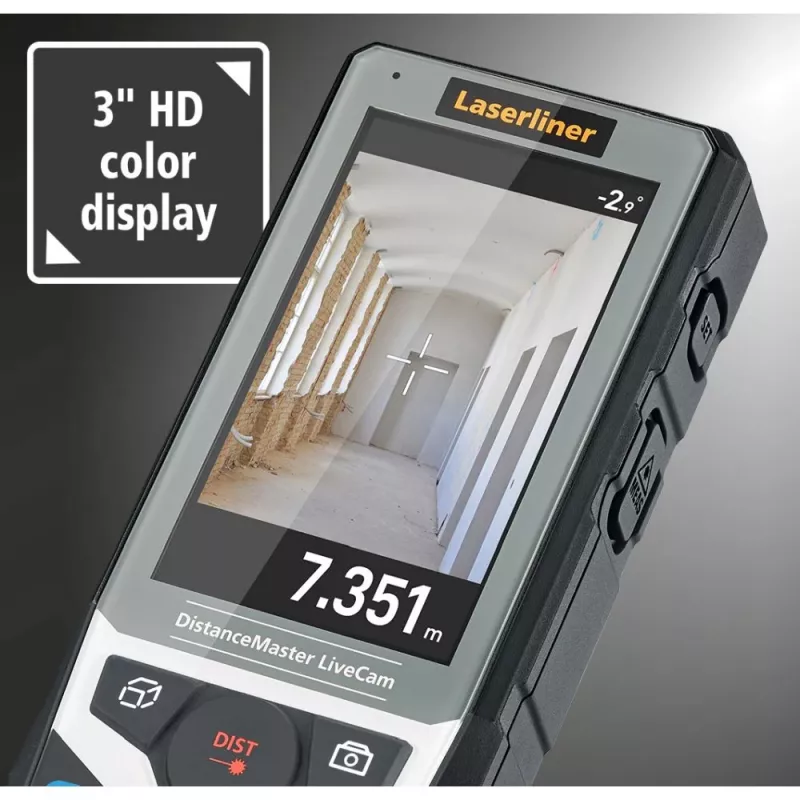 Laserliner DistanceMaster LiveCam Medidor de distância a laser 150 m 080.985A