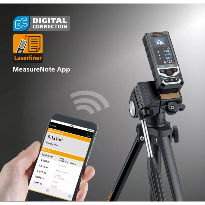 Laserliner DistanceMaster LiveCam Medidor de distância a laser 150 m 080.985A