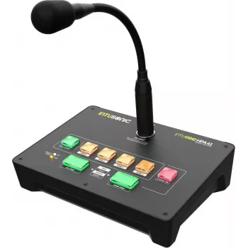 INTUSONIC HPA41 Estação de microfone de paginação de 4 zonas 12604192