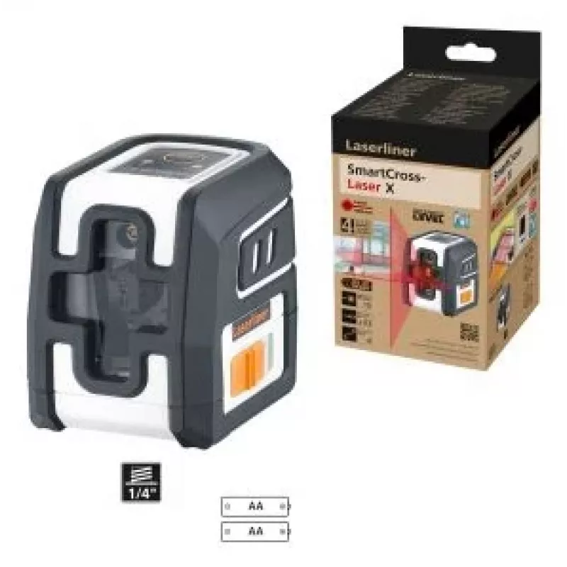 Laserliner SmartCross-Laser X Laser de linhas cruzadas auto-nivelante, alcance máx. 10 m (036.735E)