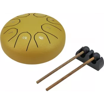 DIMAVERY TD-8 Tambor de língua de aço, dourado (26058340)