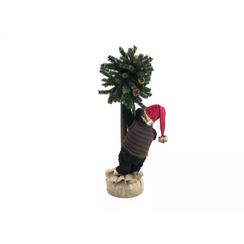 EUROPALMS Urso de Natal com árvore de Natal, 105 cm 83314804