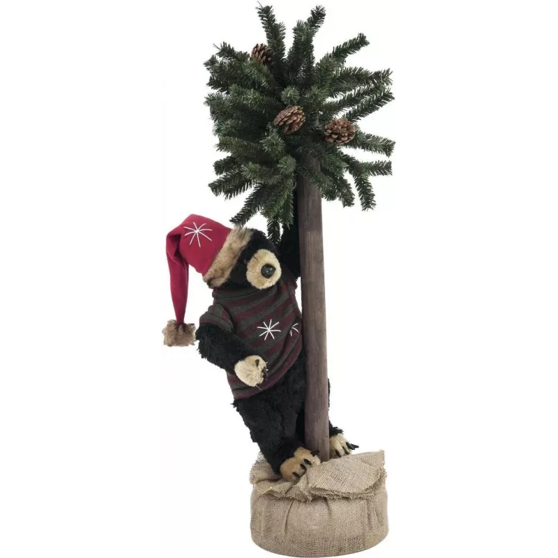 EUROPALMS Urso de Natal com árvore de Natal, 105 cm 83314804