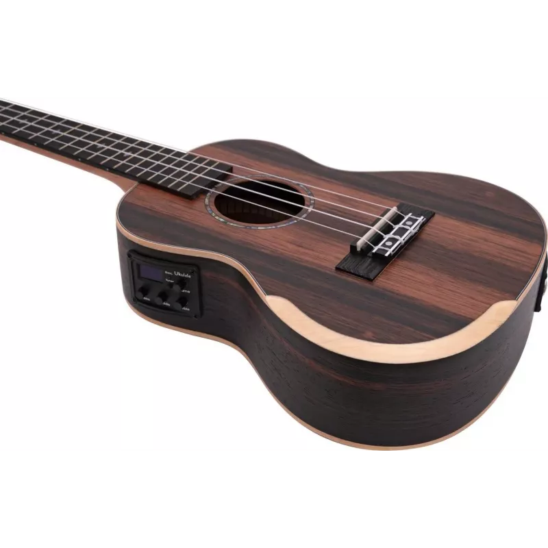 DIMAVERY UK-800 Ukulele de concerto, ébano 26255856