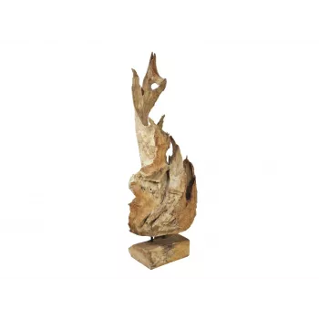 EUROPALMS Escultura de raiz de teca natural 160 cm 83200185