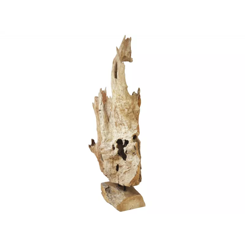 EUROPALMS Escultura de raiz de teca natural 160 cm 83200185