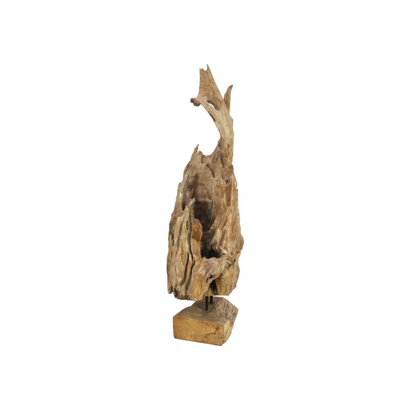 EUROPALMS Escultura de raiz de teca natural 160 cm 83200185