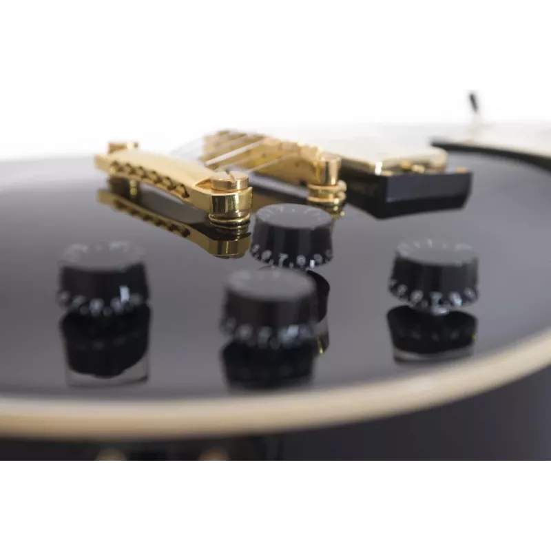 DIMAVERY LP-530 Guitarra elétrica, preto/dourado 26215156