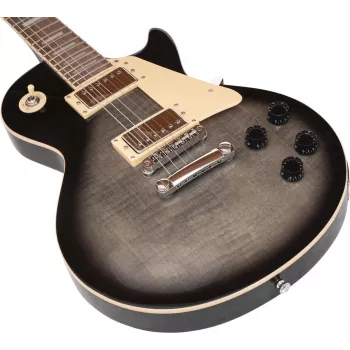 DIMAVERY LP-750 Guitarra elétrica, Translucent Gray Blackburst 26219396