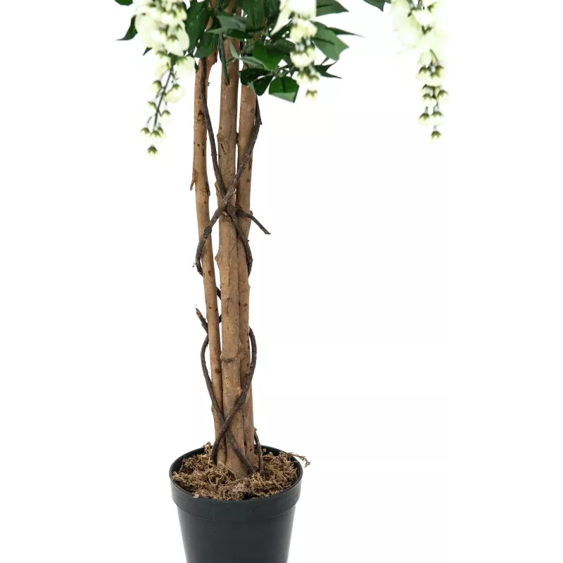 EUROPALMS Planta artificial chuva-de-ouro, branca, 150 cm (82507105)