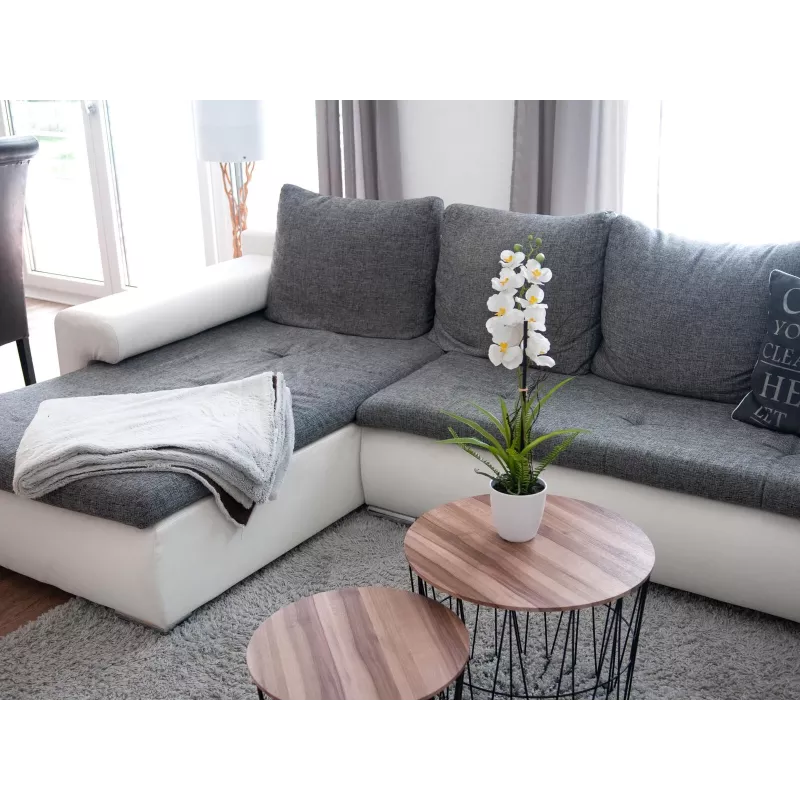 EUROPALMS Arranjo de orquídeas artificial 1, em vaso, branco-rosa, 60 cm 82530346