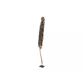 EUROPALMS Cacho Coco Palmeira de coco artificial, 120-190 cm, tronco de madeira real, 12 folhas, interior 83502349
