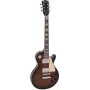 DIMAVERY LP-700 Guitarra elétrica, Flamed Brown 26219389