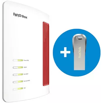 FRITZ!Box 7690 Router Wi-Fi 7 VDSL/ADSL com Unidade USB SanDisk 64GB 20003169