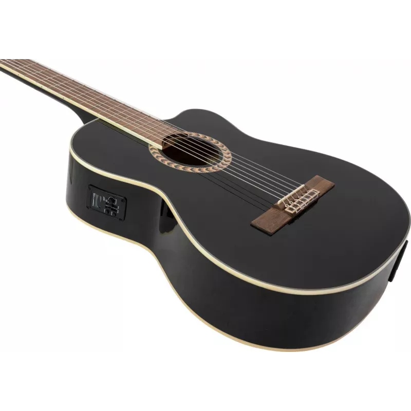 DIMAVERY CN-600E Guitarra de Concerto, Preto 26235007