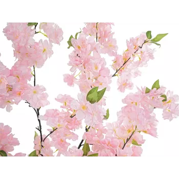 EUROPALMS Árvore de Cerejeira em Flor Artificial com 3 Troncos, Rosa, 160cm 82507834