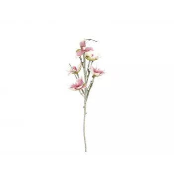 EUROPALMS ramo de magnólia artificial (EVA), branco-rosa 82530587