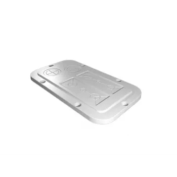 Rittal placa de flange modular, perfuração métrica, plástico, cinzento-claro 2561200