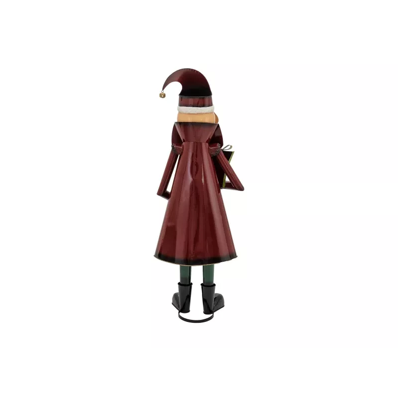 EUROPALMS figura de Pai Natal em metal vermelho 150 cm 83314903