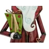 EUROPALMS figura de Pai Natal em metal vermelho 150 cm 83314903
