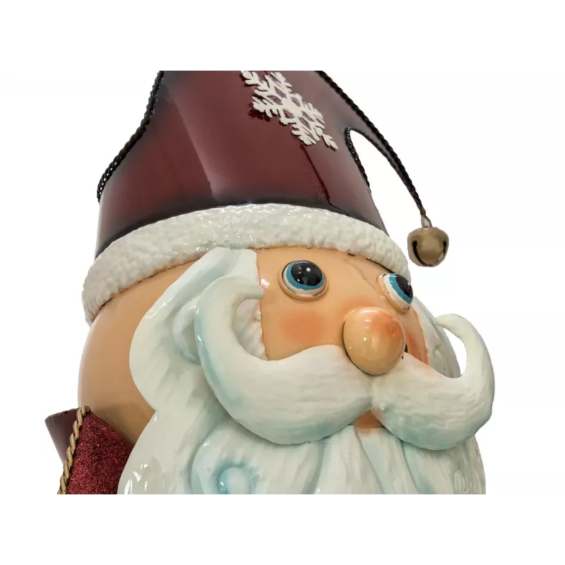 EUROPALMS figura de Pai Natal em metal vermelho 150 cm 83314903