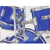 Dimavery JDS-305 Bateria infantil azul com pratos e pedal de bombo