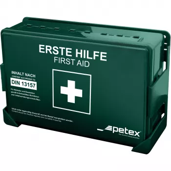 Petex DIN 13157 Caixa de primeiros socorros 270 x 85 x 180 mm verde 43924213