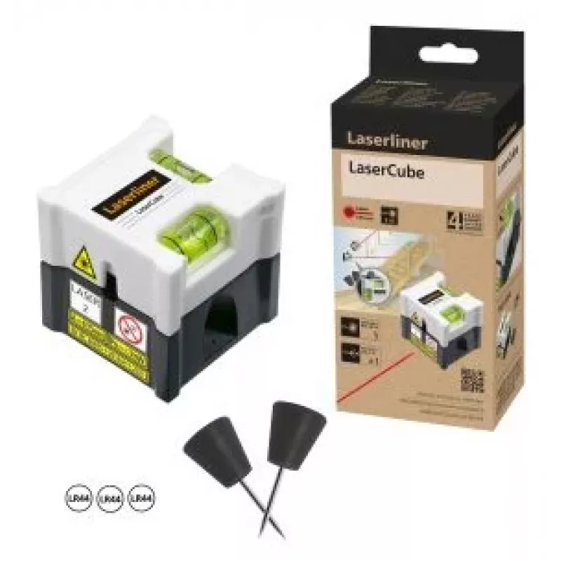 Laserliner LaserCube laser de linha, alcance 5 m 081.108E