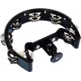DIMAVERY pandeireta meia-lua com suporte, 16 pares de platinelas, preto 26056685