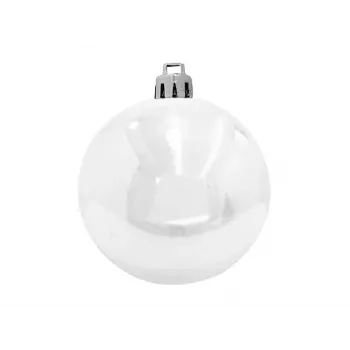 EUROPALMS conjunto de bolas decorativas 10 cm, branco, 4 unidades 83501264