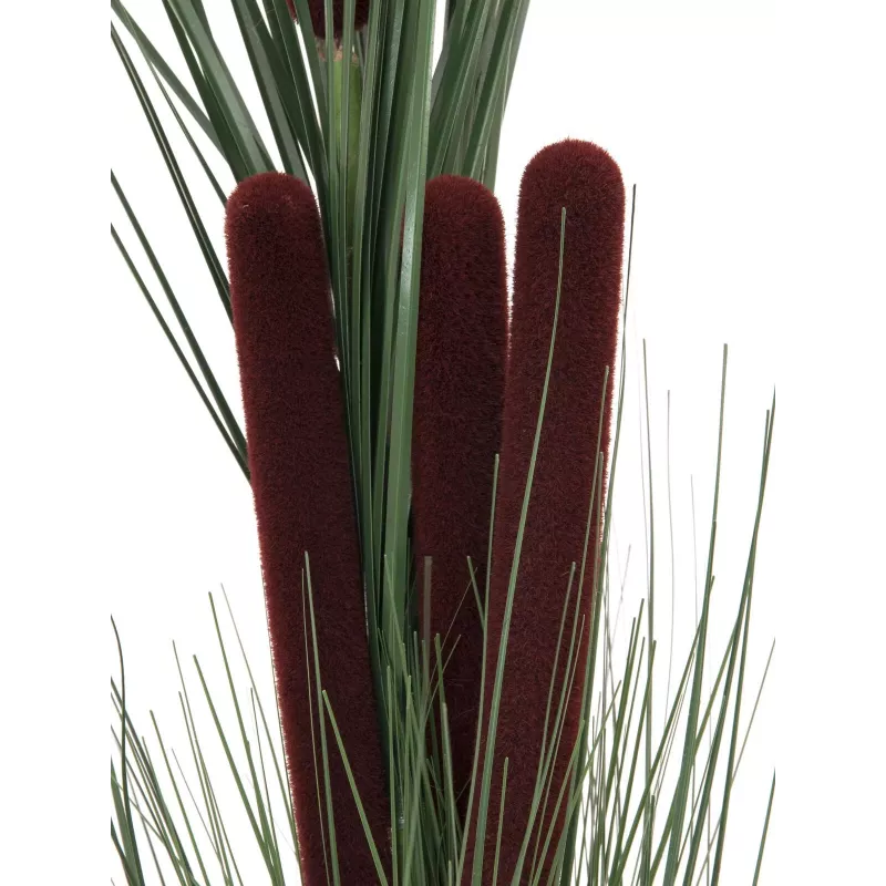 Planta de caniço artificial EUROPALMS com espigas, verde-escuro, 152 cm 82505854