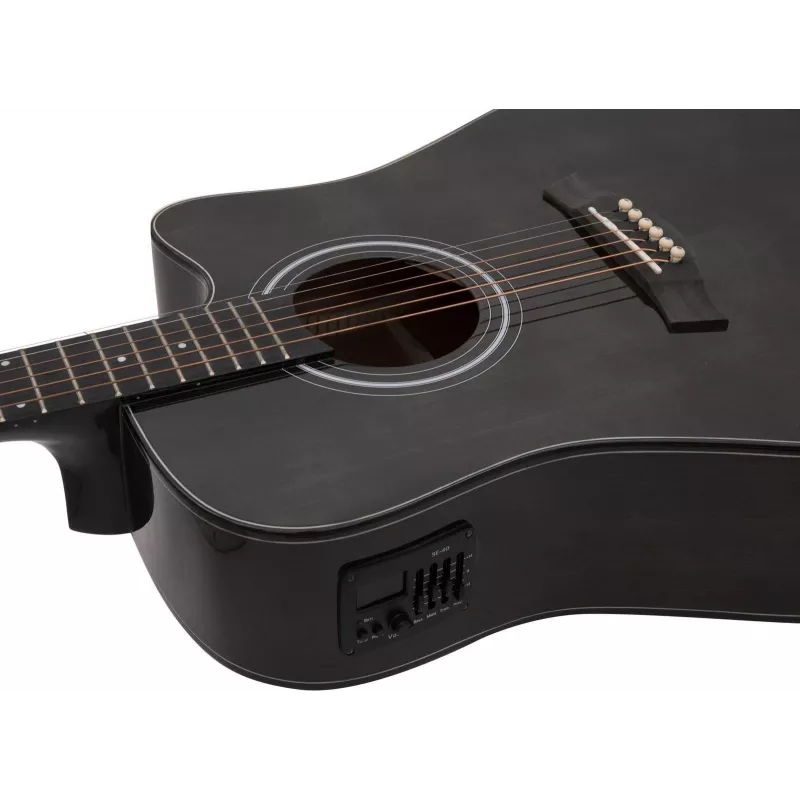Guitarra acústica Dimavery STW-90 Dreadnought, vintage black 26245082