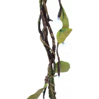 Grinalda de murta-de-turfa EUROPALMS com LEDs, branca, 180 cm 83330308