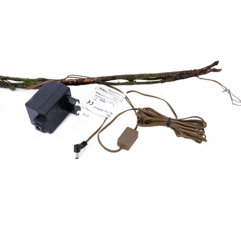 Grinalda de murta-de-turfa EUROPALMS com LEDs, branca, 180 cm 83330308