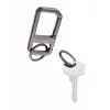 Porta-chaves TROIKA ALVAR NERO com mosquetão, gunmetal/preto (KR26-05/GM)