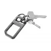 Porta-chaves TROIKA ALVAR NERO com mosquetão, gunmetal/preto (KR26-05/GM)