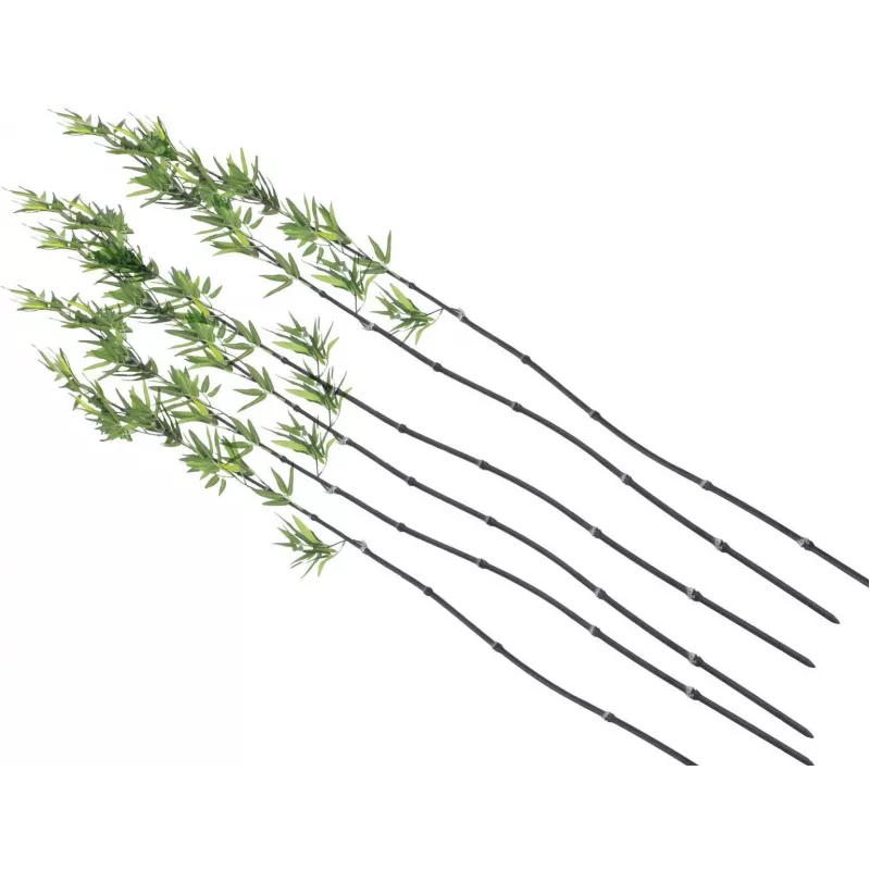 EUROPALMS cana de bambu artificial com folhas, 180cm, pack de 6 82509260