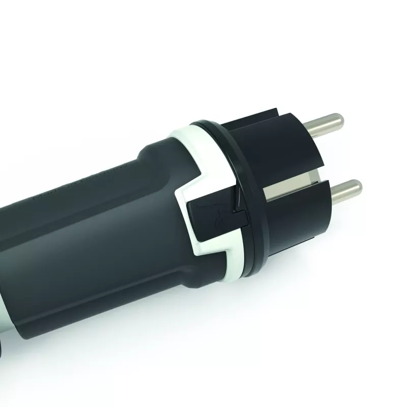 BALS 7371-1 ficha Schuko 16A 3p 250V IP54 preto borracha