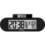 Technoline despertador digital controlado por rádio com função soneca, data e temperatura interior