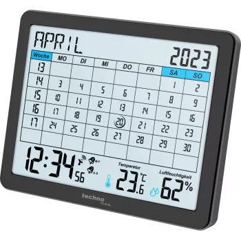 TECHNOLINE WT2600 despertador-calendário por rádio, preto