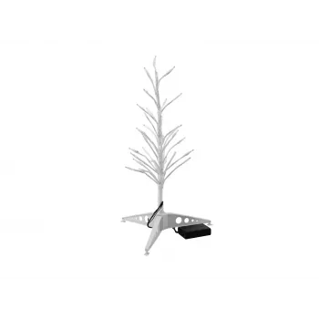 EUROPALMS árvore de design com LEDs brancos quentes 40cm a pilhas (83330330)