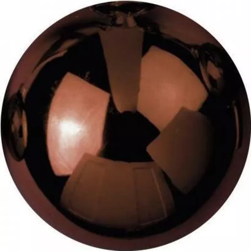 EUROPALMS Bola decorativa 3,5 cm, castanha, brilhante, 48 unid. (8350129V)