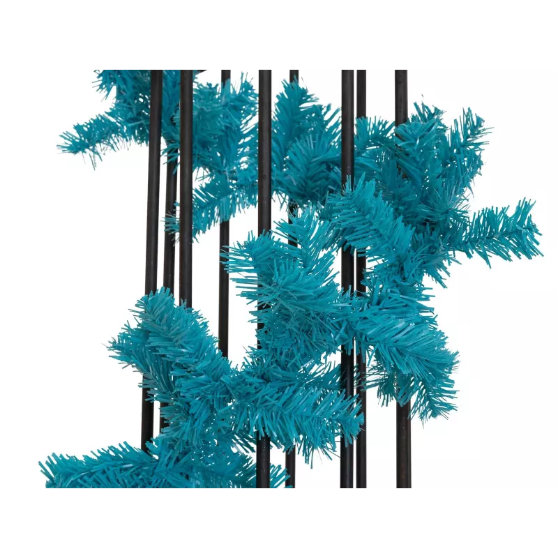 EUROPALMS Grinalda artificial de abeto turquesa 270 cm 83500413