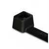 HellermannTyton T120R-HS-BK-C1 Abraçadeira de cabos da série T, 390 x 7,6 mm, preta, 100 unid. 111-12050