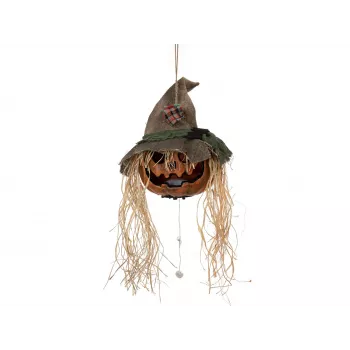 EUROPALMS Cabeça de abóbora amaldiçoada de Halloween, 70 cm (83316171)