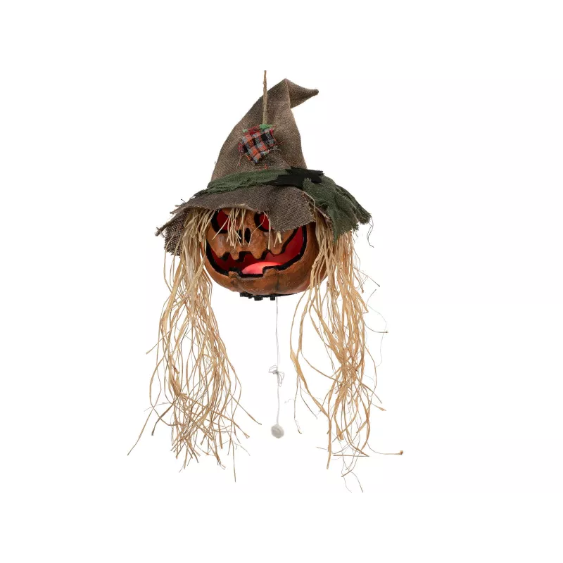 EUROPALMS Cabeça de abóbora amaldiçoada de Halloween, 70 cm (83316171)