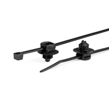 HellermannTyton T30LRFT6 Abraçadeira de cabos preta de poliamida, 260 mm x 3,3 mm, pack de 500 150-77932