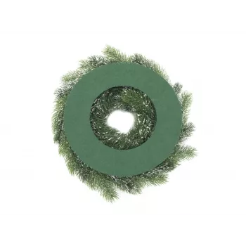 Coroa de abeto de PE com neve EUROPALMS, 45 cm 83501720