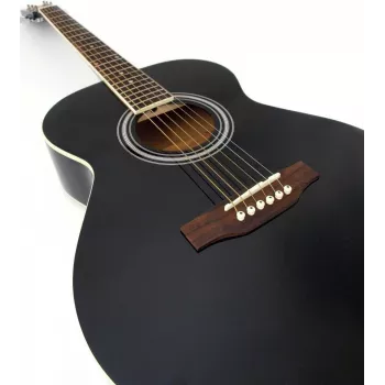 Guitarra western DIMAVERY AW-303 preta (26242004)