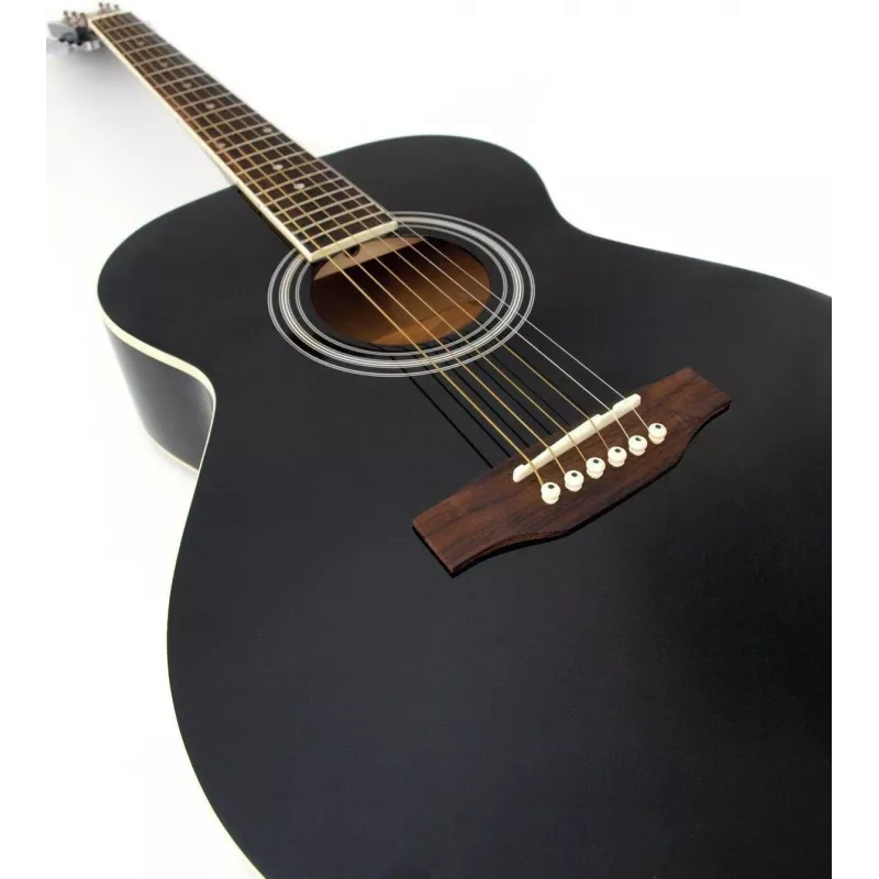 Guitarra western DIMAVERY AW-303 preta (26242004)